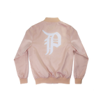 P Logo Satin Salmon Bomber