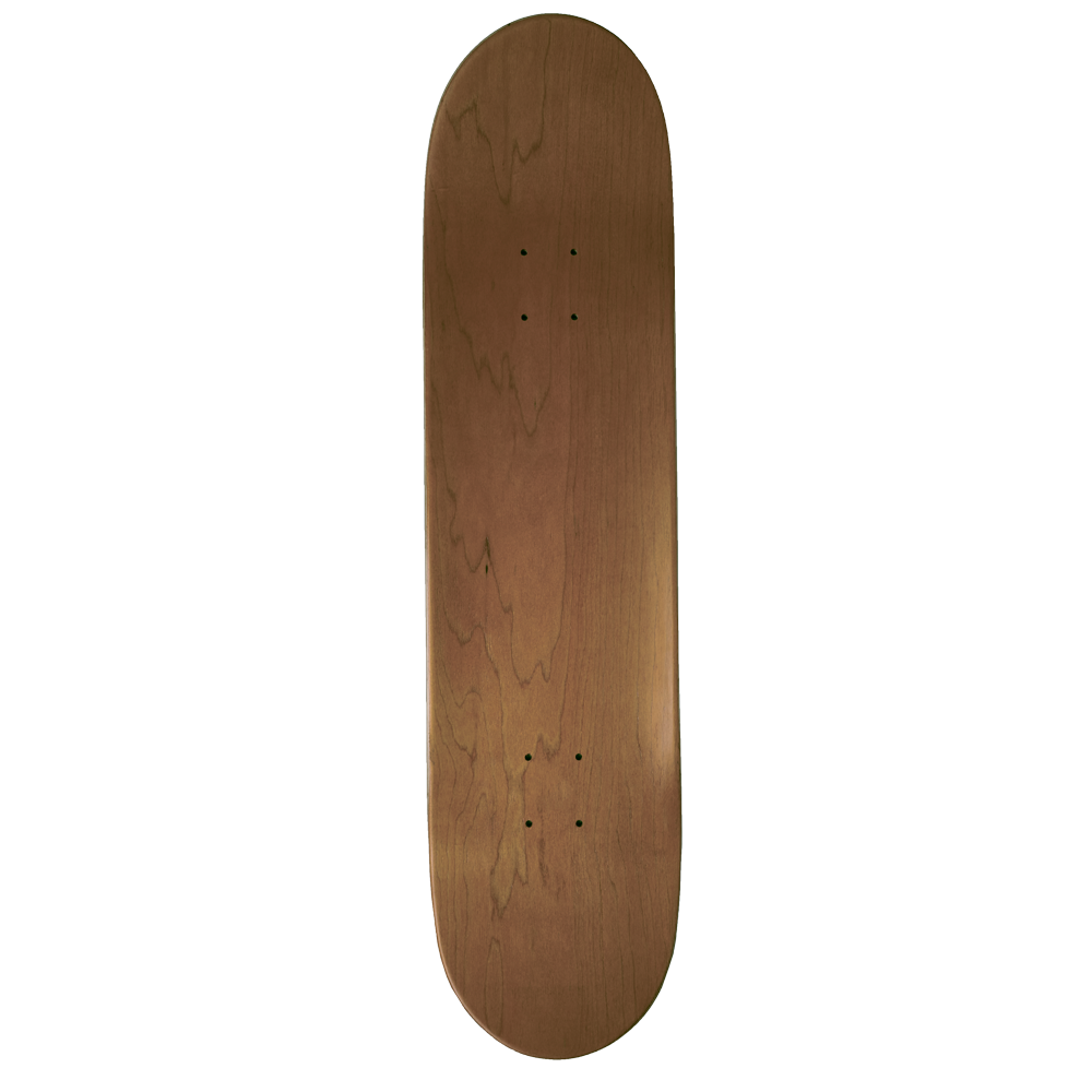 Brown Totem Skate Deck - Top