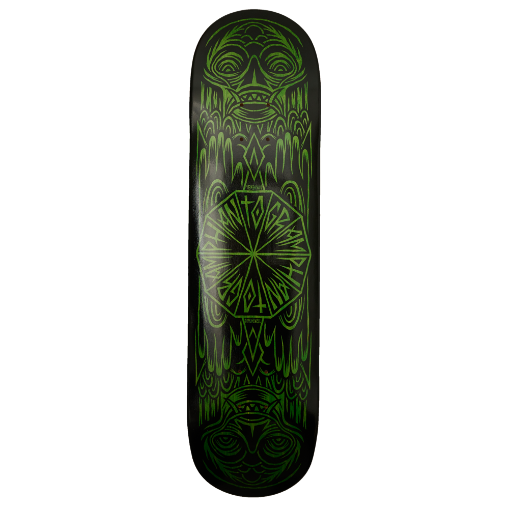 Green Totem Skate Deck- Bottom