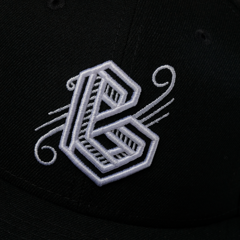 BG Black Logo Snapback - Detail