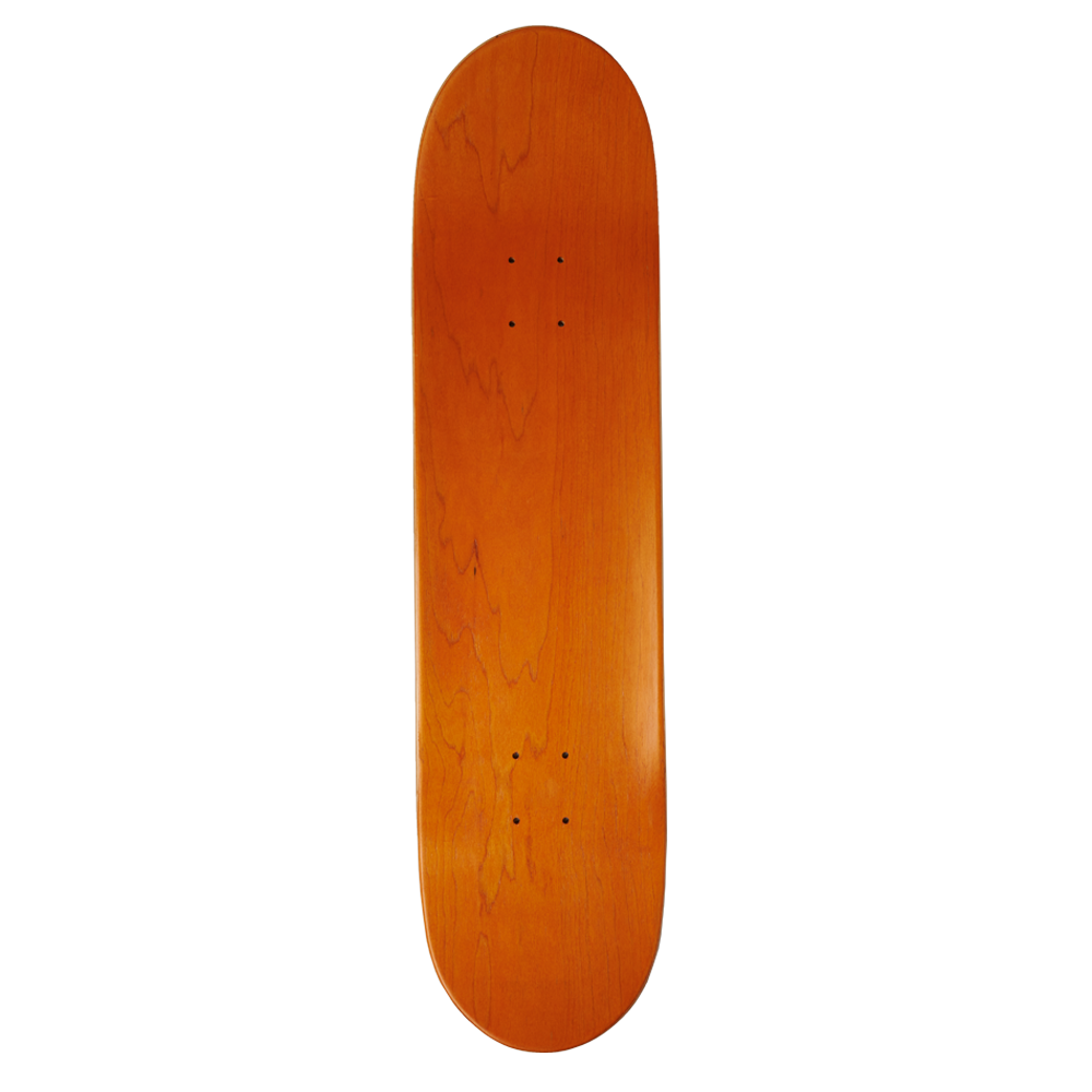 Orange Totem Skate Deck - Top
